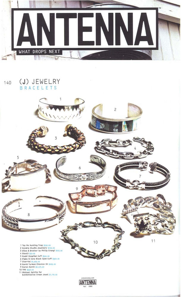 Antenna Magazine Featuring KSJ Men's Bracelet